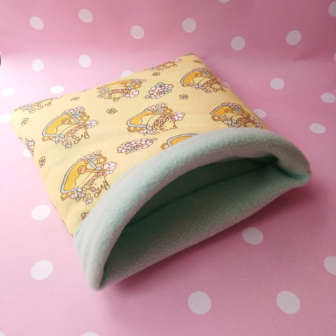 Honey Bee Guinea Pig Fleece Snuggle Sack