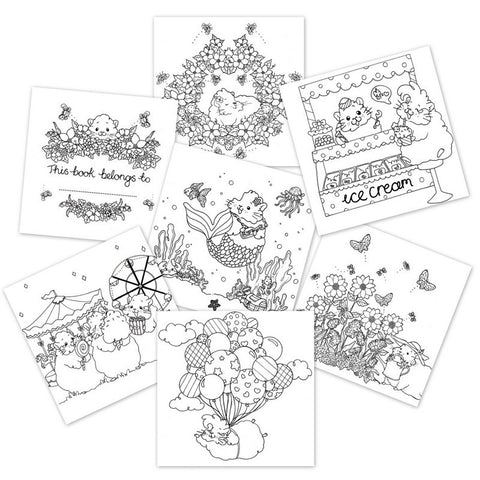 Guinea Pig Colouring Pages