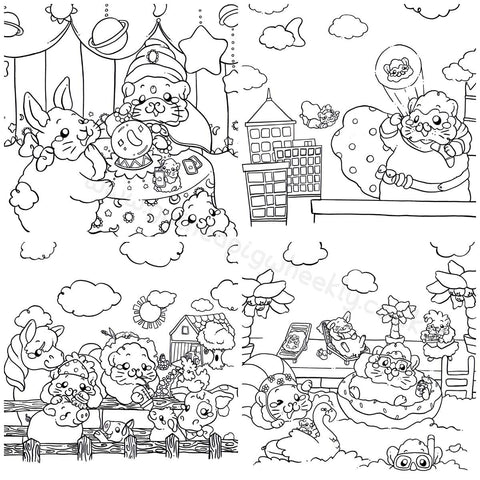 The Magical Guinea Pig & Friends Colouring Book : Volume two - Guineapig Wheekly UK