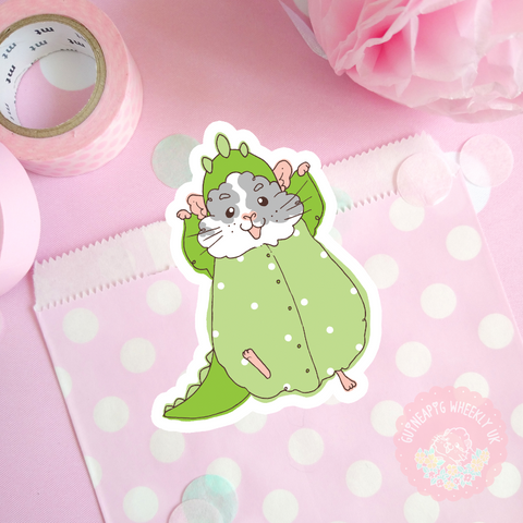 Dinosaur Guinea Pig Vinyl Sticker