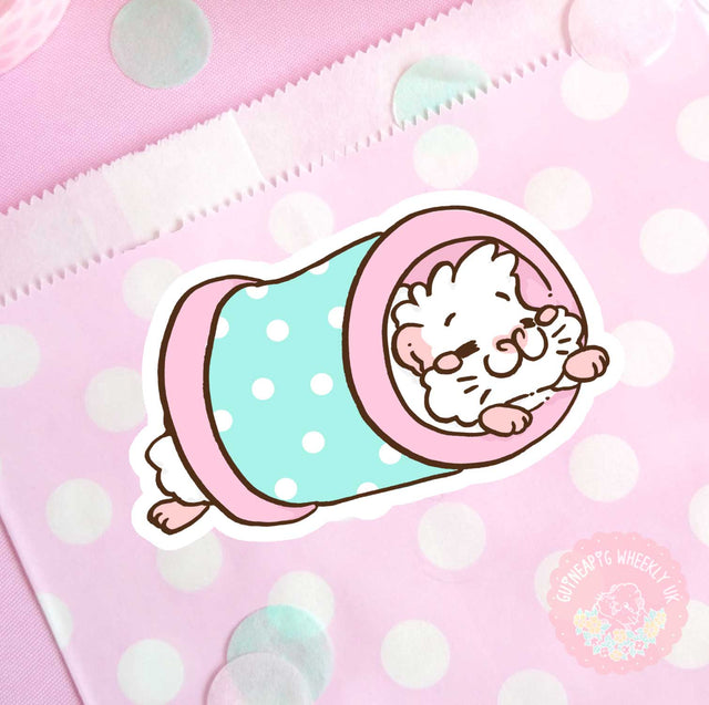 Tunnel time Guinea Pig vinyl sticker