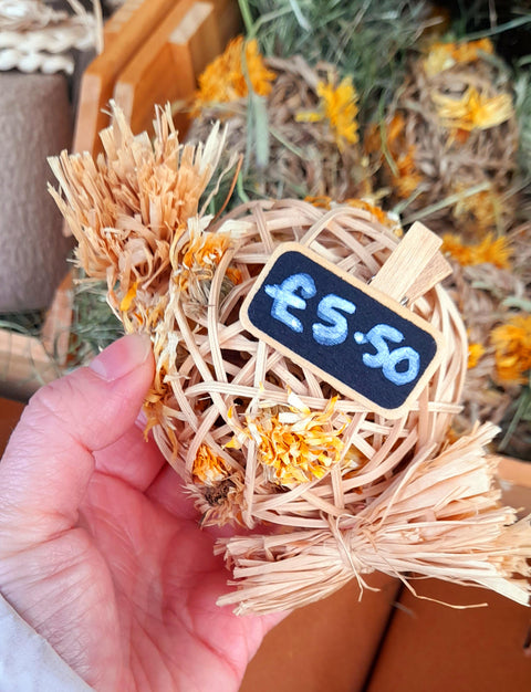 Natural Rattan Toss Toy