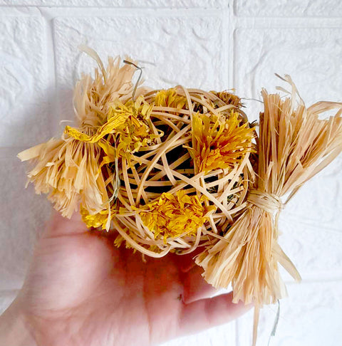 Natural Rattan Toss Toy