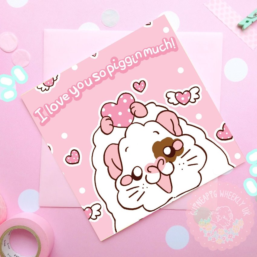 Valentines Card - I love you so piggin much