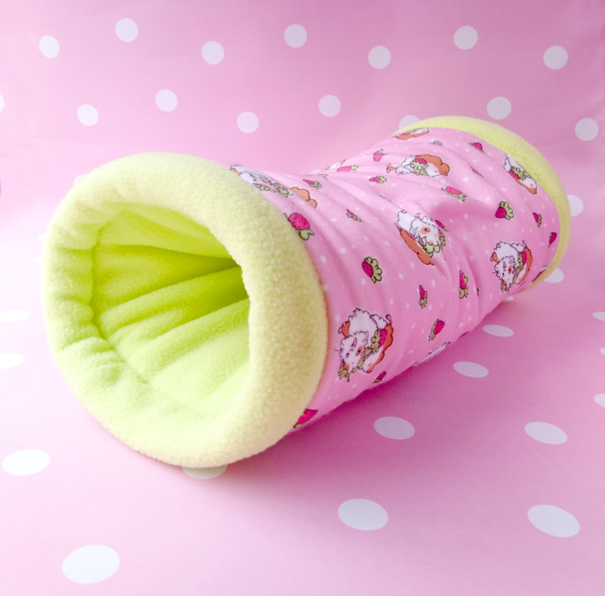 Strawberry Tunnel Guinea Pig Bed