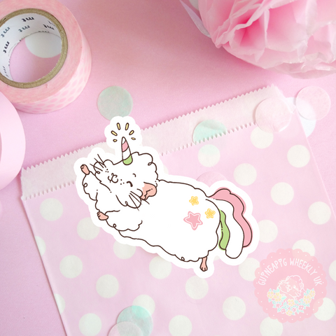 Unicorn Guinea Pig Sticker